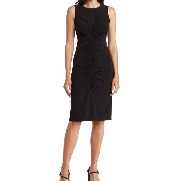 VINCE CAMUTO Knotted Ruched Bodycon Dress - Picture 1 of 7